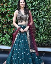 Glam Heroine Meenakshi Chaudhary at Anaganaga Oka Raju Movie Release Press Meet Stills 14