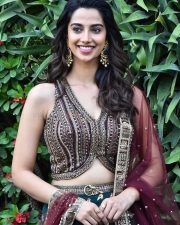 Glam Heroine Meenakshi Chaudhary at Anaganaga Oka Raju Movie Release Press Meet Stills 16