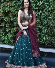 Glam Heroine Meenakshi Chaudhary at Anaganaga Oka Raju Movie Release Press Meet Stills 19