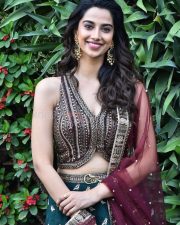 Glam Heroine Meenakshi Chaudhary at Anaganaga Oka Raju Movie Release Press Meet Stills 21