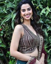Glam Heroine Meenakshi Chaudhary at Anaganaga Oka Raju Movie Release Press Meet Stills 22