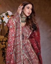 Hindutva Actress Sonarika Bhadoria in a Traditional Red Anarkali Photos 08 Hindutva Actress Sonarika Bhadoria in a Traditional Red Anarkali Photos 08