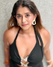 Indian Television Actress Chandni Bhagwanani in a Black Halter Neck Mini Dress with Cleavage Cutouts Photos 01 Indian Television Actress Chandni Bhagwanani in a Black Halter Neck Mini Dress with Cleavage Cutouts Photos 01