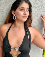 Indian Television Actress Chandni Bhagwanani in a Black Halter Neck Mini Dress with Cleavage Cutouts Photos 03 Indian Television Actress Chandni Bhagwanani in a Black Halter Neck Mini Dress with Cleavage Cutouts Photos 03