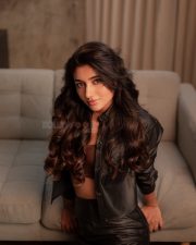 Jailer 2 Actress Mirnaa in a Black Long Sleeved Button Down Cropped Jacket with a High Waisted Mini Skirt Pictures 07