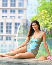 Radiant Actress Aahna Kumra in a Blue floral one piece swimsuit Photos 04 Radiant Actress Aahna Kumra in a Blue floral one piece swimsuit Photos 04