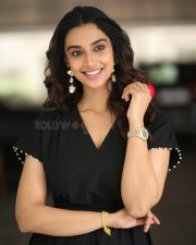 Sexy Meenakshi Chaudhary at Anaganaga Oka Raju Interview Photos 19