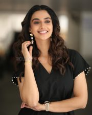 Sexy Meenakshi Chaudhary at Anaganaga Oka Raju Interview Photos 42