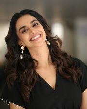 Sexy Meenakshi Chaudhary at Anaganaga Oka Raju Interview Photos 47