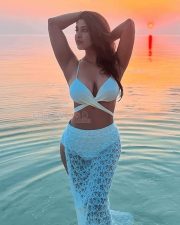 Sonarika Bhadoria Glam Beach Swimsuit Photos 02