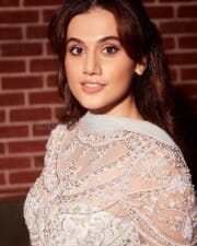 Taapsee Pannu in a Transparent Stone Embroidered Dress Photo 01