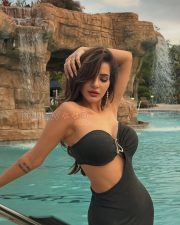 Sultry Ashu Reddy Cleavage in a Black Strapless Sweetheart Cutout Bodycon Dress Photos 03 Sultry Ashu Reddy Cleavage in a Black Strapless Sweetheart Cutout Bodycon Dress Photos 03