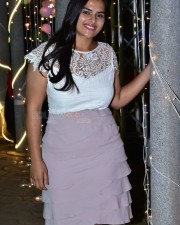 Telugu Actress Kavya Kalyanram at Masooda Movie Success Meet Photos 05