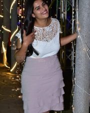 Telugu Actress Kavya Kalyanram at Masooda Movie Success Meet Photos 06