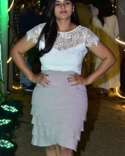 Telugu Actress Kavya Kalyanram at Masooda Movie Success Meet Photos 10