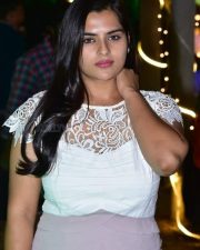 Telugu Actress Kavya Kalyanram at Masooda Movie Success Meet Photos 12