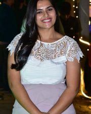 Telugu Actress Kavya Kalyanram at Masooda Movie Success Meet Photos 13