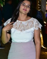 Telugu Actress Kavya Kalyanram at Masooda Movie Success Meet Photos 14