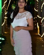 Telugu Actress Kavya Kalyanram at Masooda Movie Success Meet Photos 19