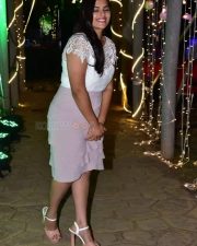Telugu Actress Kavya Kalyanram at Masooda Movie Success Meet Photos 21