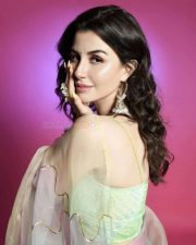 Italian Model and Dancer Giorgia Andriani in Traditional Indian Dress Photoshoot Pictures 01