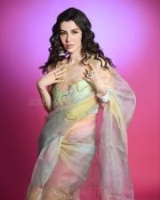 Italian Model and Dancer Giorgia Andriani in Traditional Indian Dress Photoshoot Pictures 05