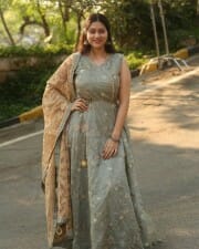 Actress Avyuktha at Gaangeaya Movie Opening Photos 16