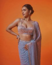 Jigra Actress Akansha Ranjan in a Beautiful Saree with Sleeveless Blouse Pictures 02