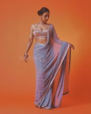 Jigra Actress Akansha Ranjan in a Beautiful Saree with Sleeveless Blouse Pictures 08