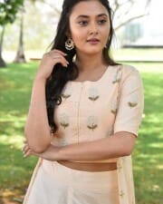Actress Megha Chowdhury At Marshal Movie Teaser Launch Photos 03