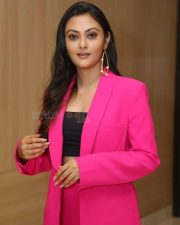 Actress Megha Chowdhury at Phalana Abbayi Phalana Ammayi Movie Pre Release Event Photos 13
