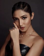 Bold Hot Donal Bisht in a Black Off Shoulder Dress Pictures 02