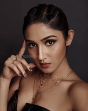 Bold Hot Donal Bisht in a Black Off Shoulder Dress Pictures 03