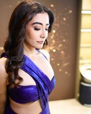 Dazzling Actress Jonita Gandhi in a Blue Velvet Halter Saree Photos 01 Dazzling Actress Jonita Gandhi in a Blue Velvet Halter Saree Photos 01