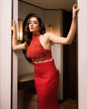 Glamorous Actress Jonita Gandhi in a Red lace halter crop top and satin skirt Photos 01 Glamorous Actress Jonita Gandhi in a Red lace halter crop top and satin skirt Photos 01