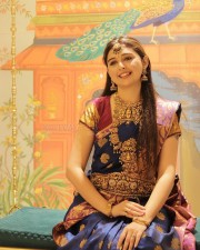Beautiful Vedvika in a Traditional Silk Saree Photos 04