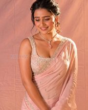 Charming Actress Vaishnavi Chaitnya in a Blush Pink Chiffon Saree Silver Embroidered Blouse Photos 02 Charming Actress Vaishnavi Chaitnya in a Blush Pink Chiffon Saree Silver Embroidered Blouse Photos 02