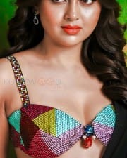 Desi Hot Tejasswi Prakash in a Colorful Lehenga Photos 03