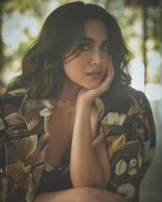 Ethereal Sharvari Wagh Cleavage in a Dark Floral Print Bikini Top Photos 04 Ethereal Sharvari Wagh Cleavage in a Dark Floral Print Bikini Top Photos 04