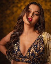 Her Hotness Tejaswi Prakash in a Navy Color Embroidered Lehenga Photos 01