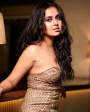 Sexy Tejasswi Prakash in a Bustier Mini Dress Pictures 01