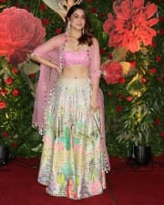 Sharvari Wagh in a Two Piece Lehenga with Pink Blouse Photo 01
