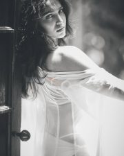 Sizzling Sharvari Wagh in a Two Piece Monochrome Bikini Stills 03