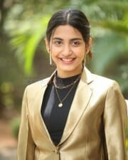 Actress Pragati Srivastava at Manu Charitra Movie Teaser Launch Pictures 15