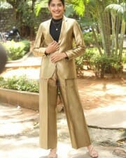 Actress Pragati Srivastava at Manu Charitra Movie Teaser Launch Pictures 16