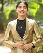 Actress Pragati Srivastava at Manu Charitra Movie Teaser Launch Pictures 17