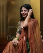 Actress Pragati Srivastava at Peddha Kapu 1 Trailer Launch Photos 41