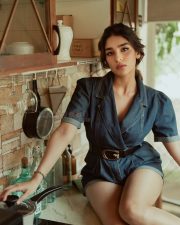 Hot and Sexy Yukti Thareja in a Denim Jumpsuit Pictures 01