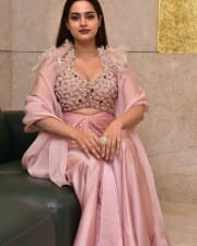 Actress Ayesha Khan at Mukhachitram Movie Pre Release Event Photos 02
