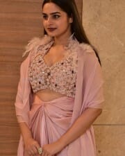 Actress Ayesha Khan at Mukhachitram Movie Pre Release Event Photos 16
